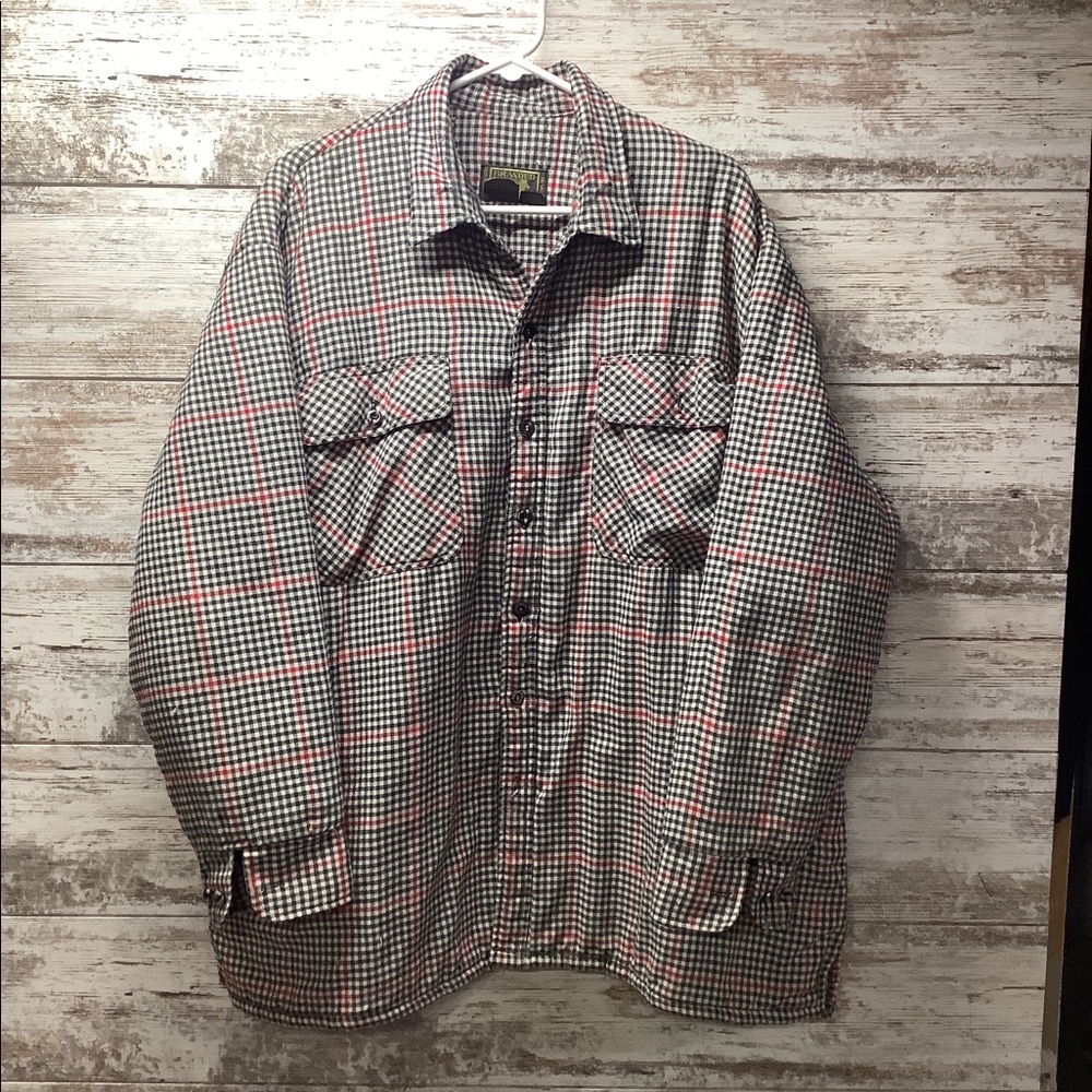 Branded Lion Flannel Lightweight Button Up Jacket